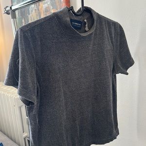 Liz Clairborne Liz Sport grey short sleeve